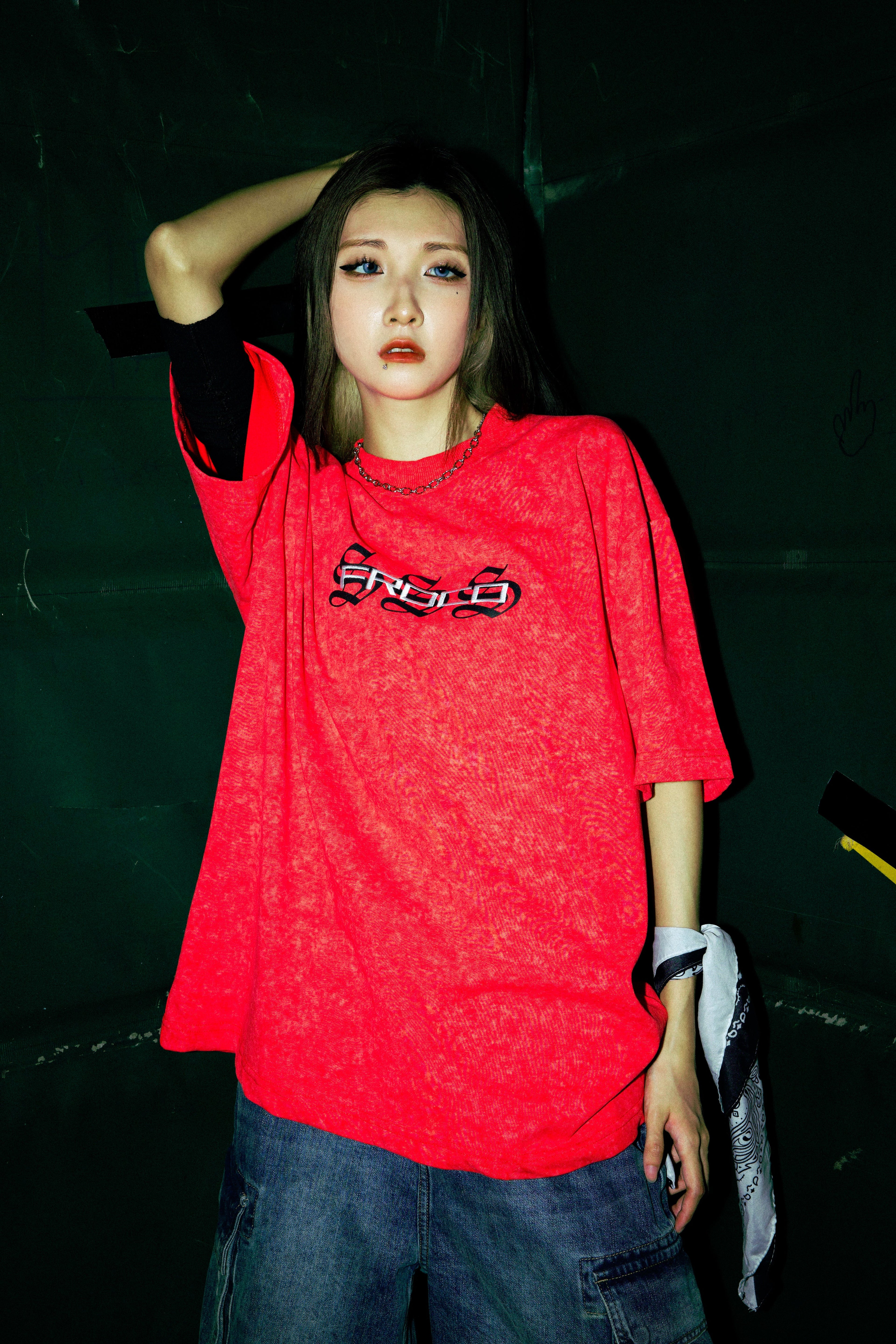 Triple S : Embroidery Snake Tee Red