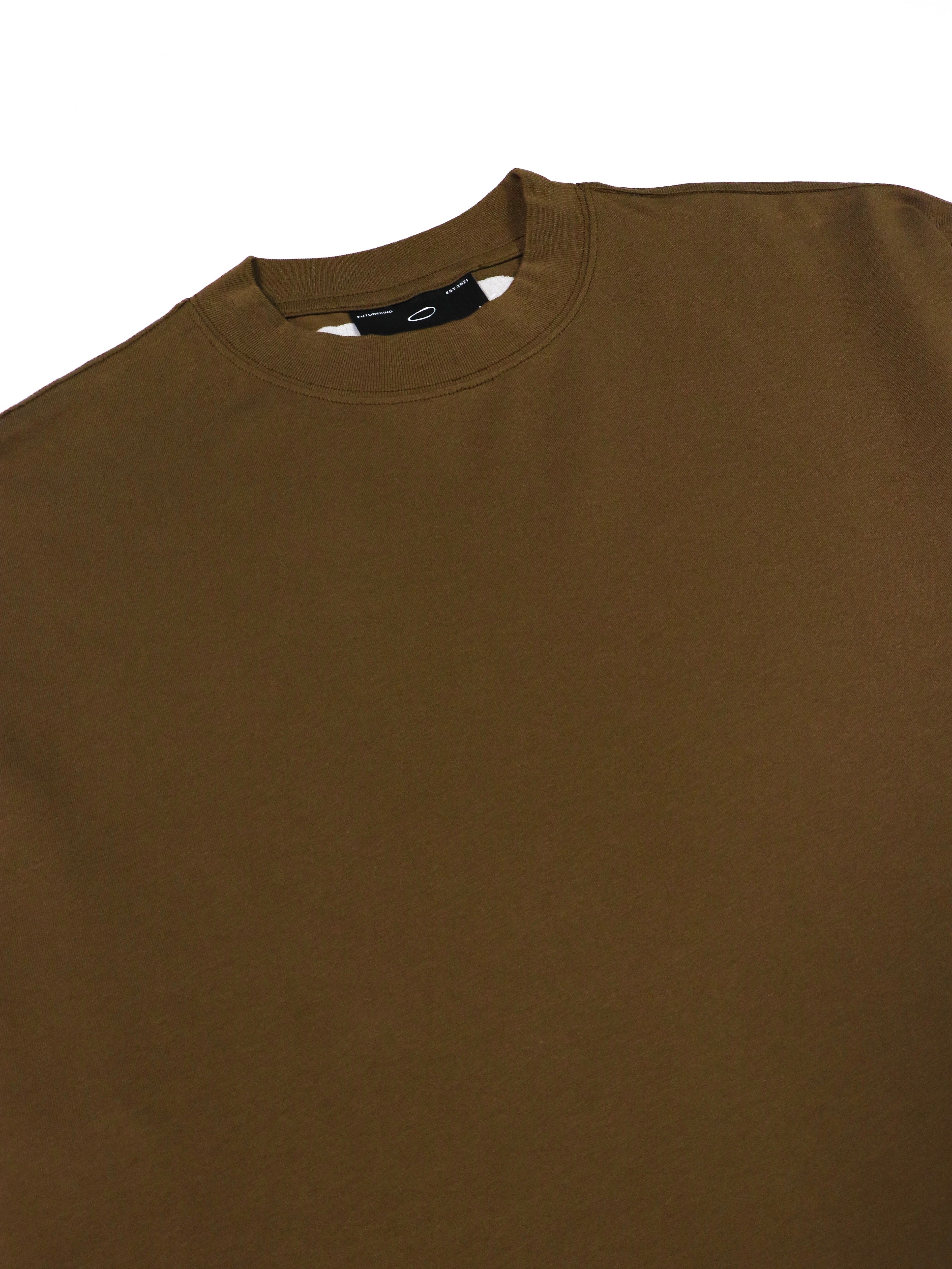 Essential Crop Tee - Brown