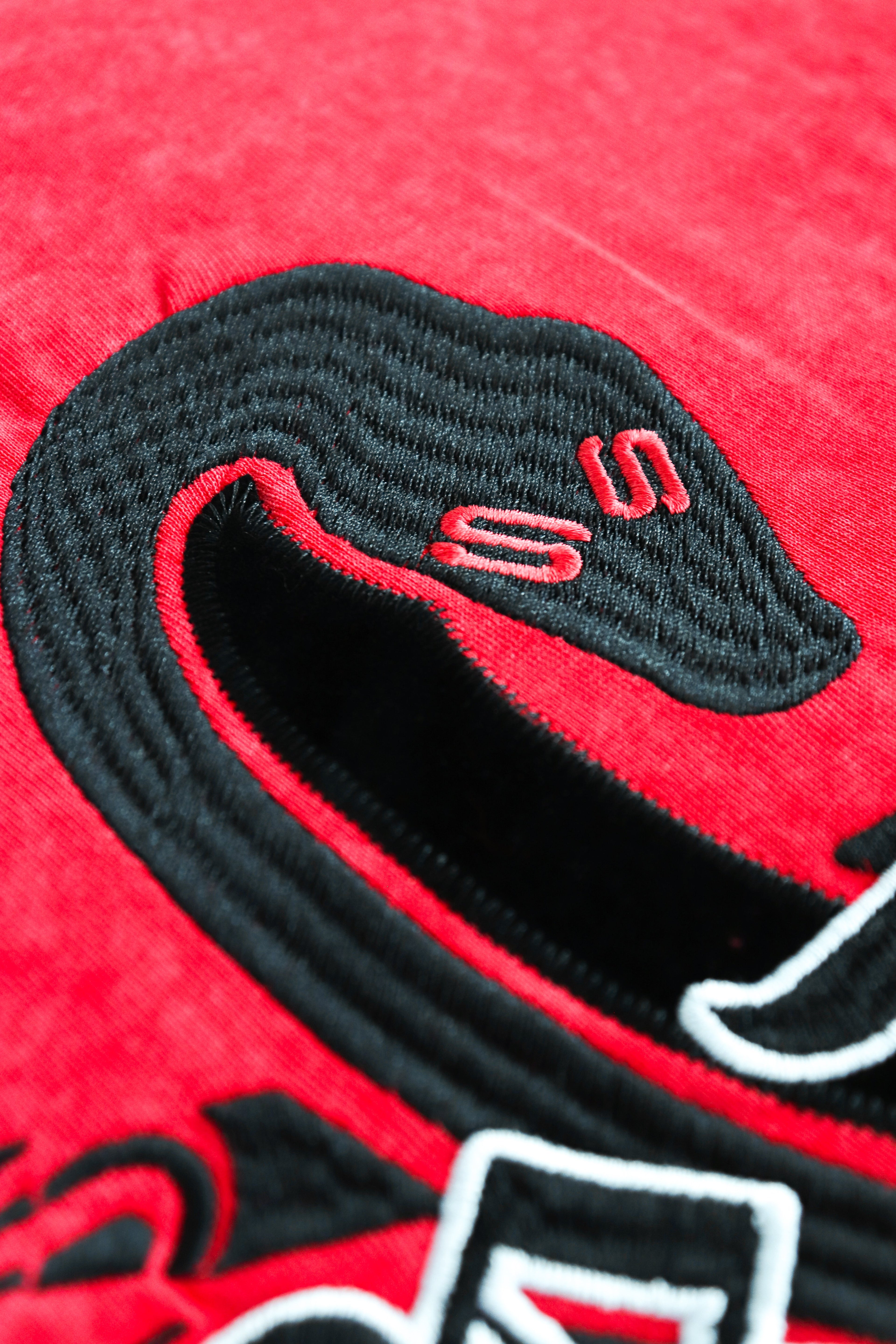 Triple S : Embroidery Snake Tee Red