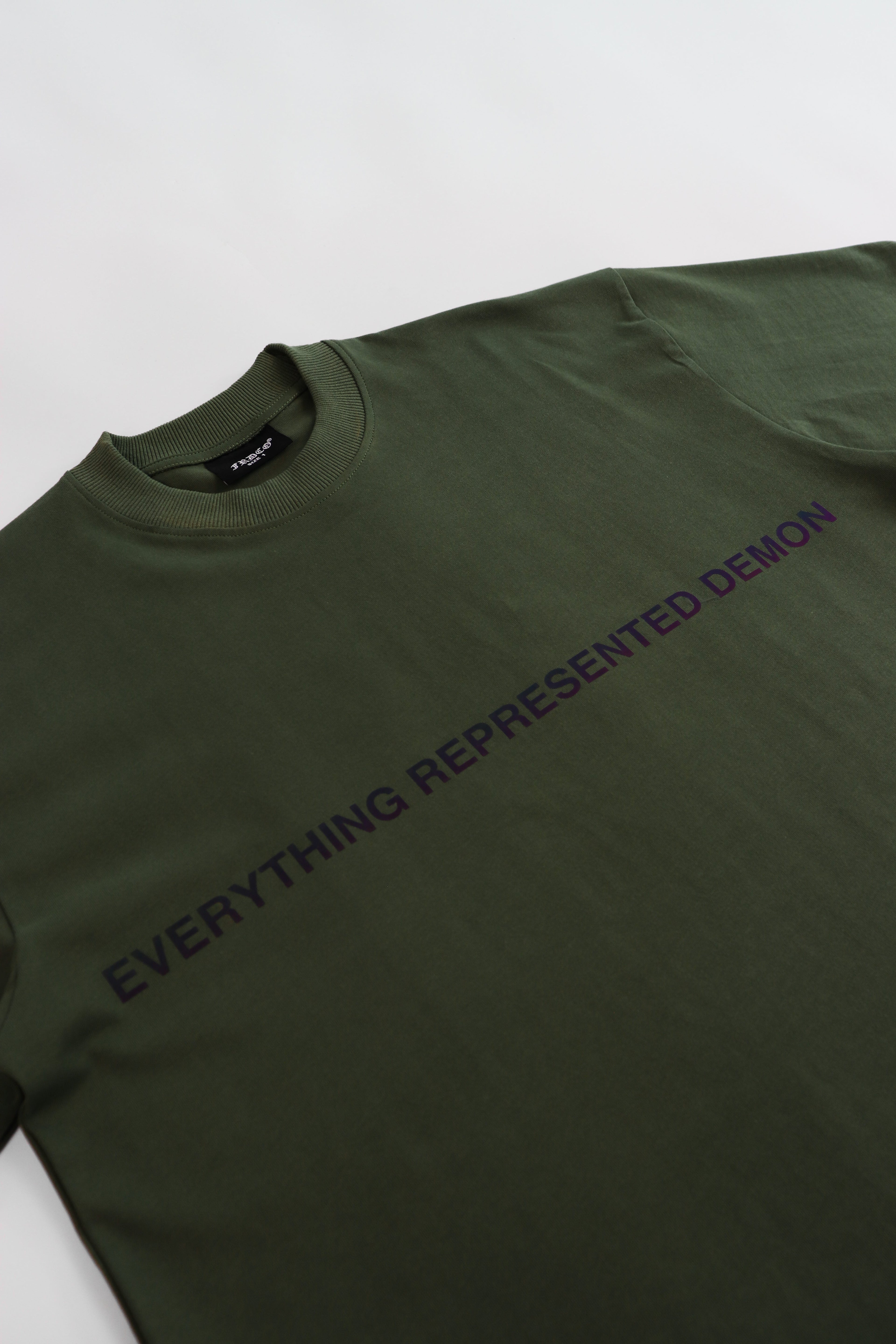 SS25 Rainbow Essential Tee Army