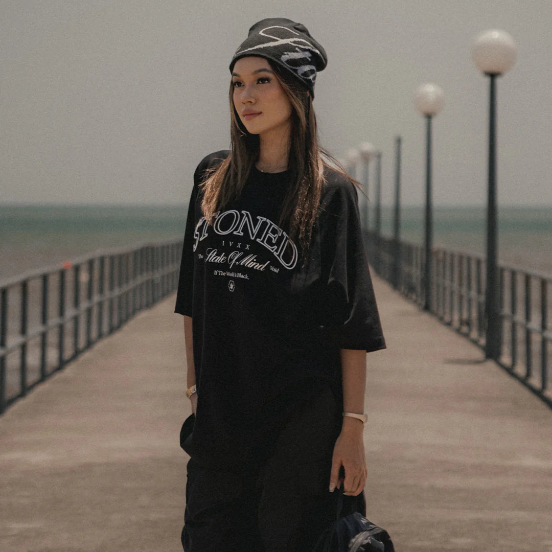 Void : Logo Raglan Tee Black