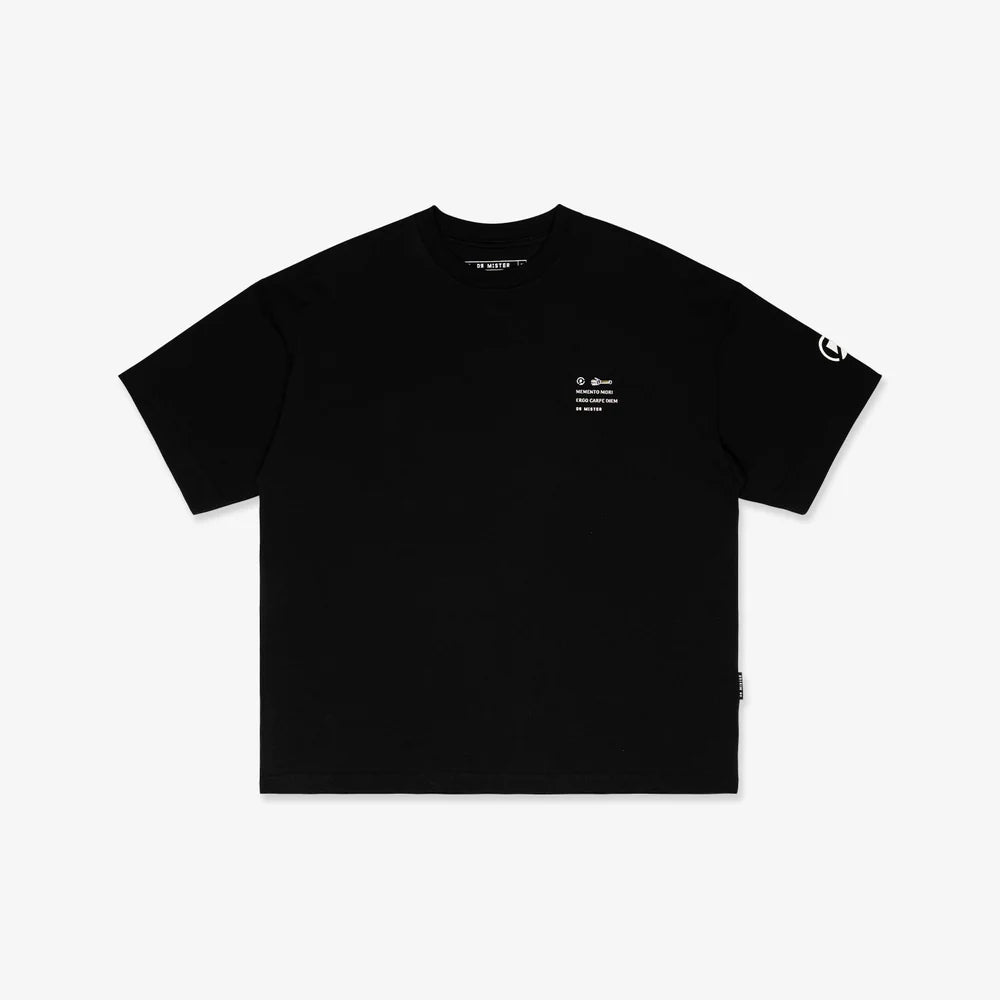 "Rewind" Memento Mori Tee – Black