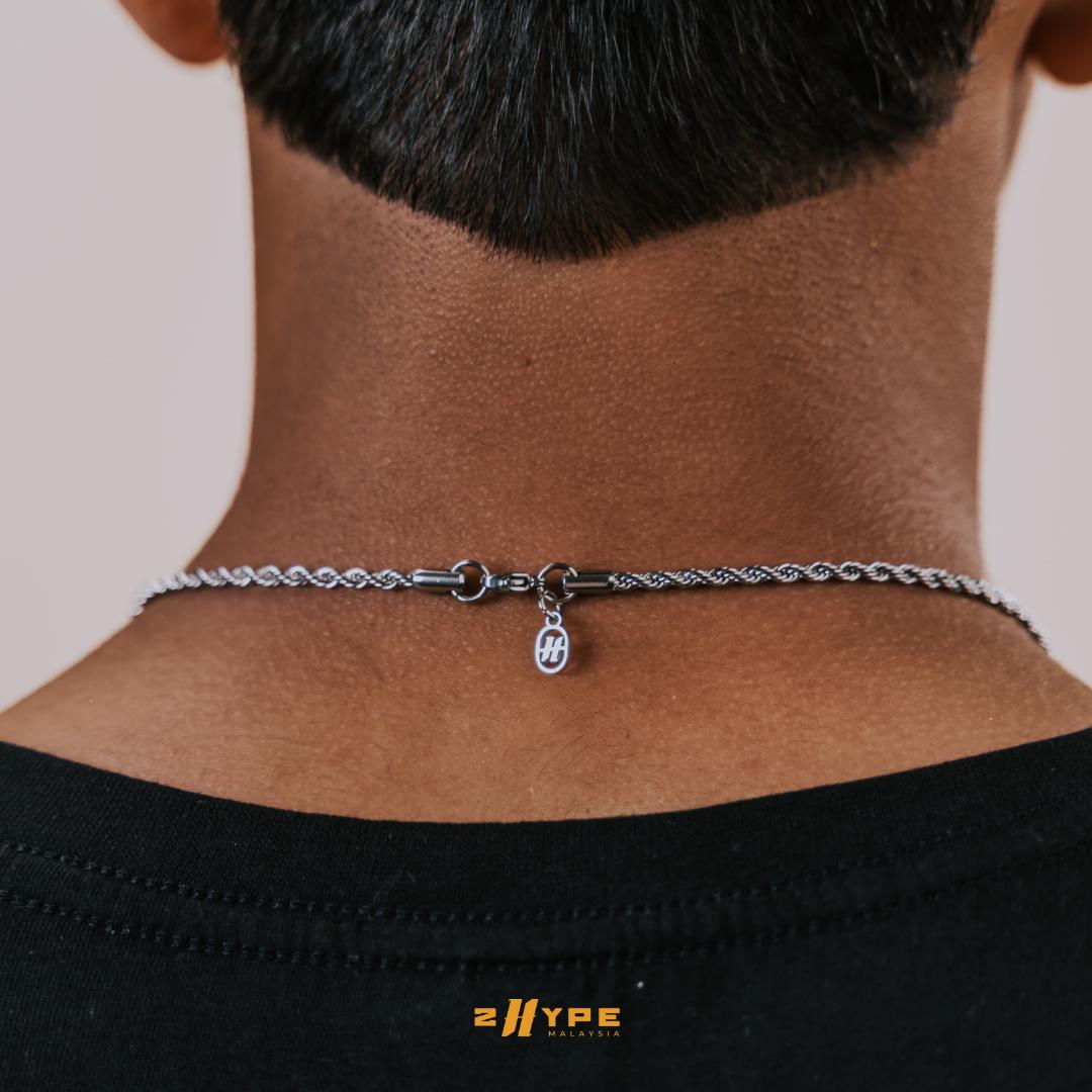 Noir Marble Pendant (Silver)
