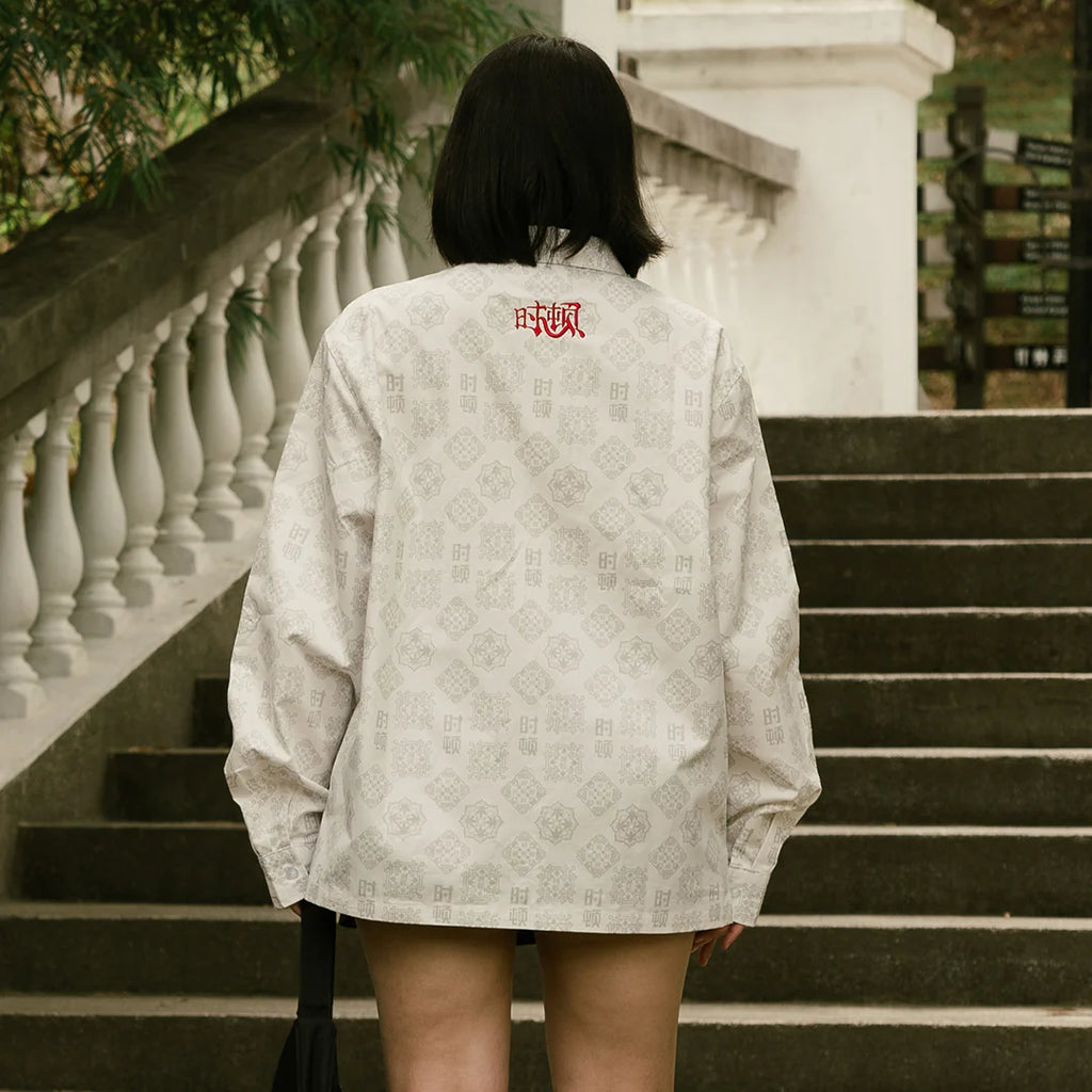 Golden Jade : Monogram Tang Suit Shirt