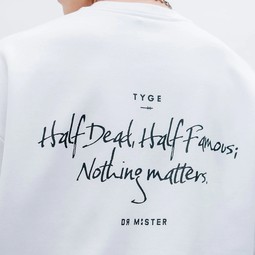 Nothing Matters Heavy Tee White