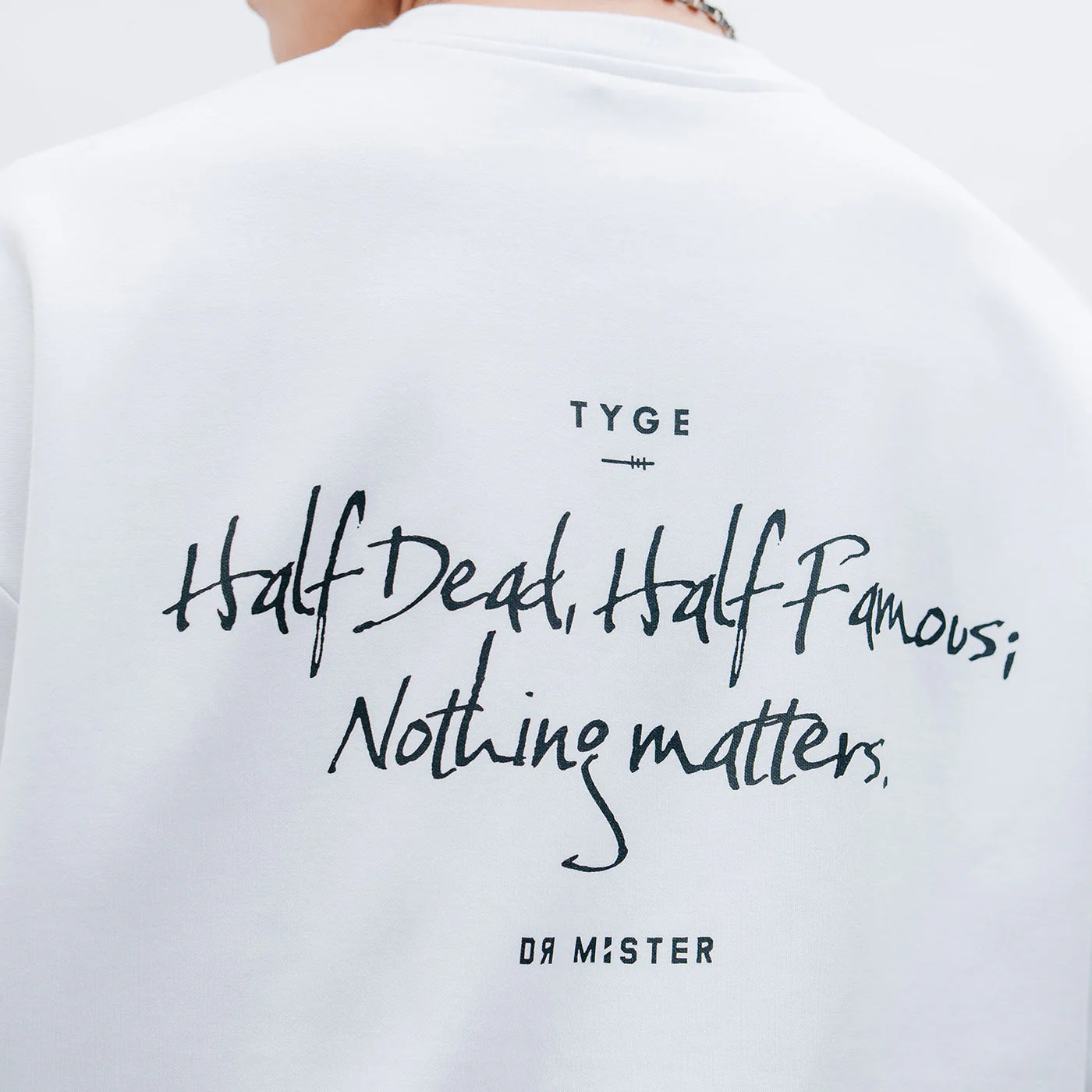 Nothing Matters Heavy Tee White
