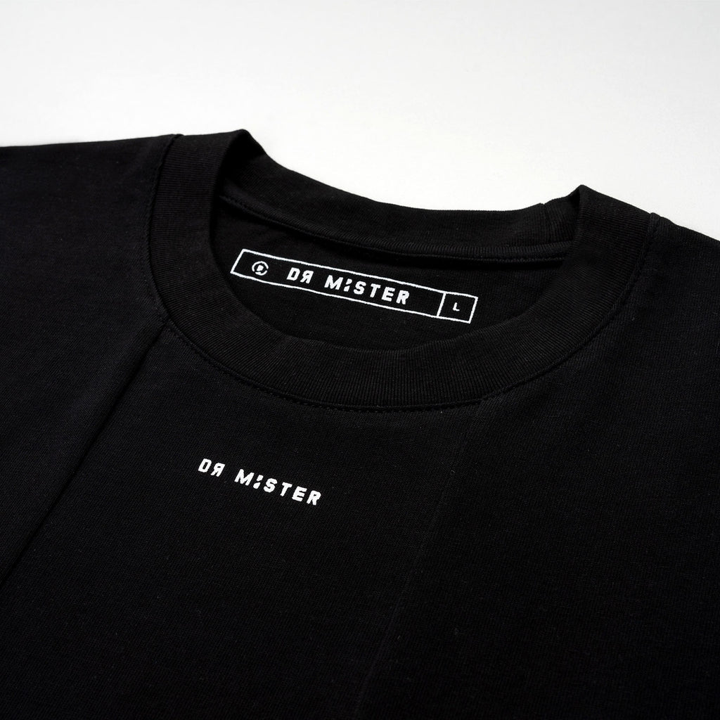 Panelled Drop Shoulder Oversized Tee