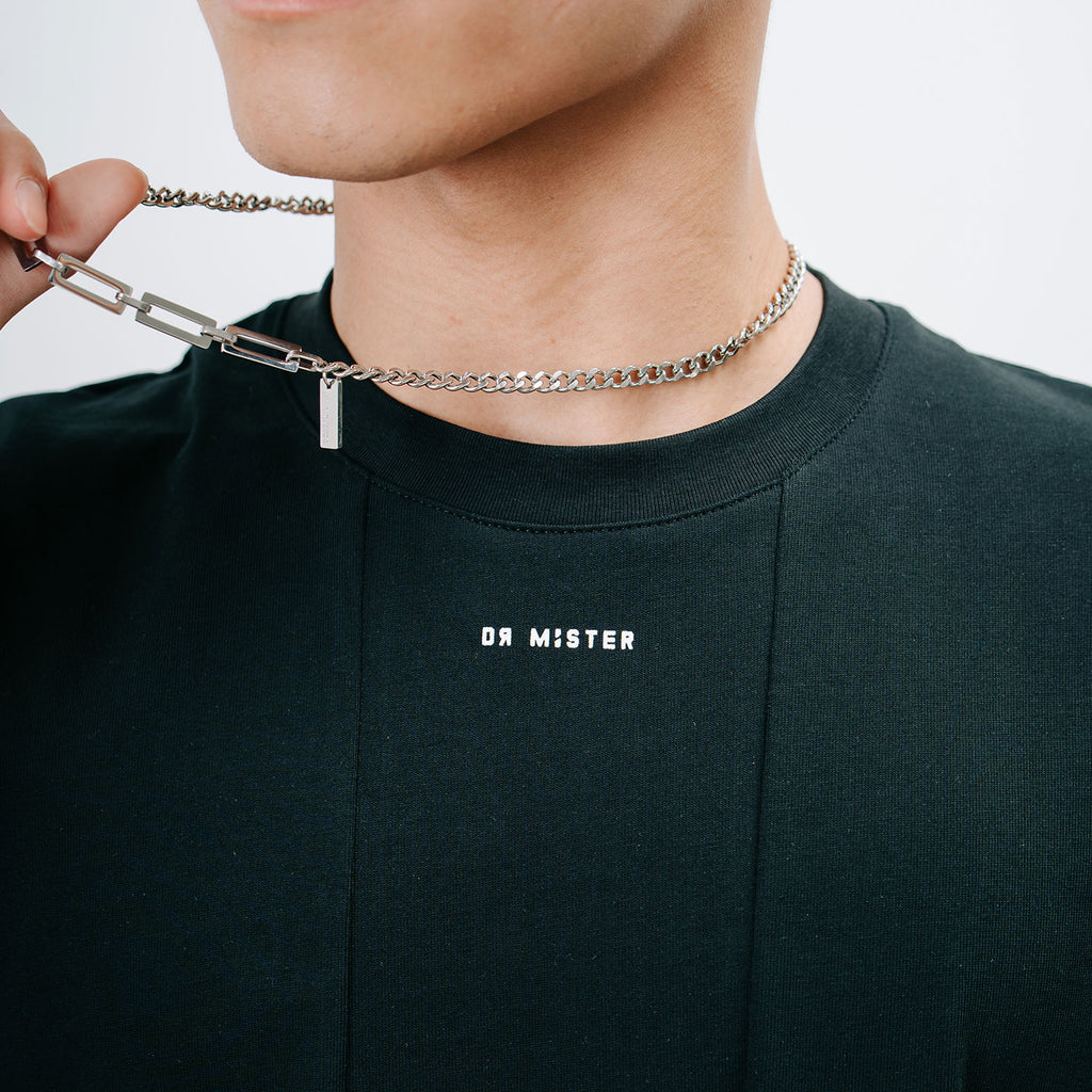 Panelled Drop Shoulder Oversized Tee