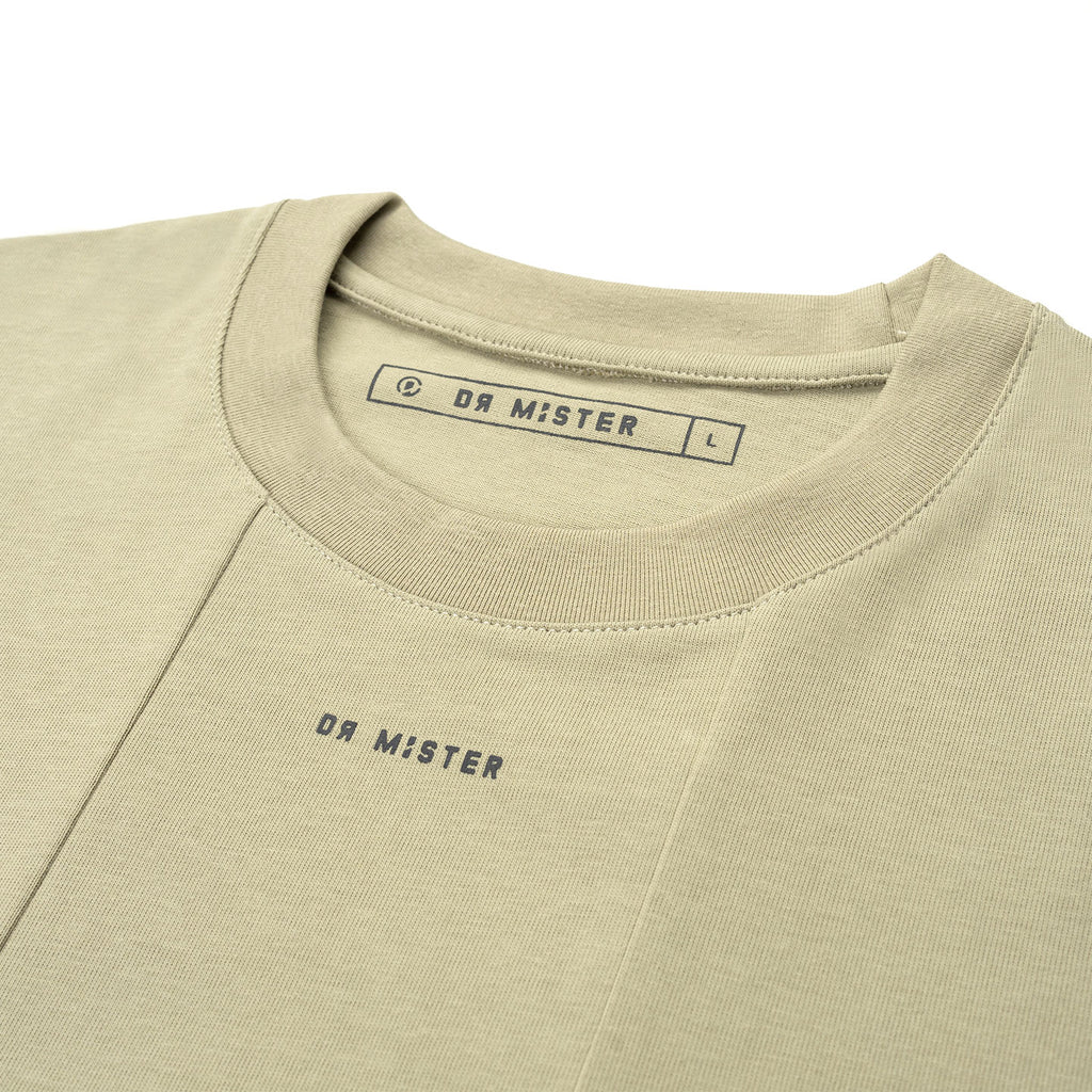 Panelled Drop Shoulder Oversized Tee
