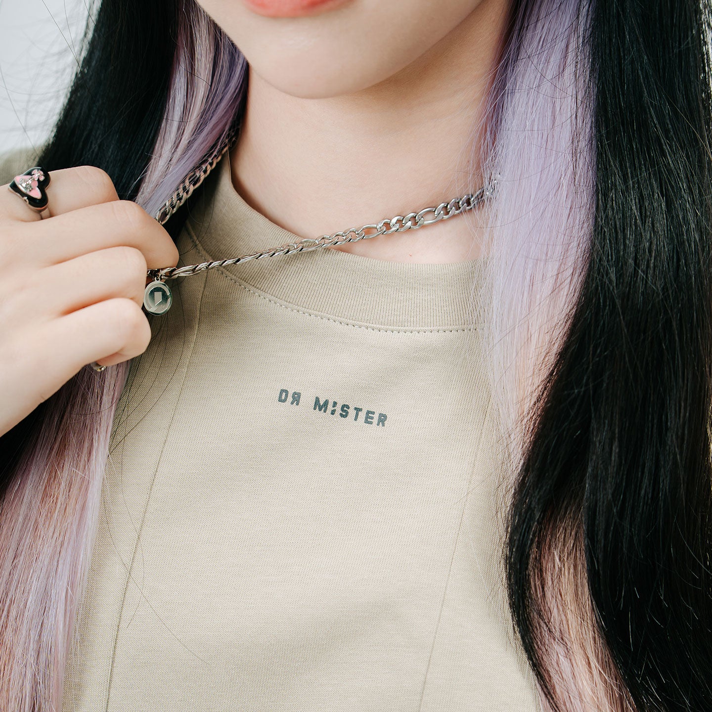 Panelled Drop Shoulder Oversized Tee