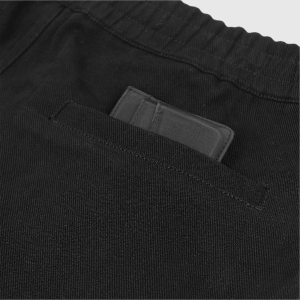 Double Pleats Shorts Black