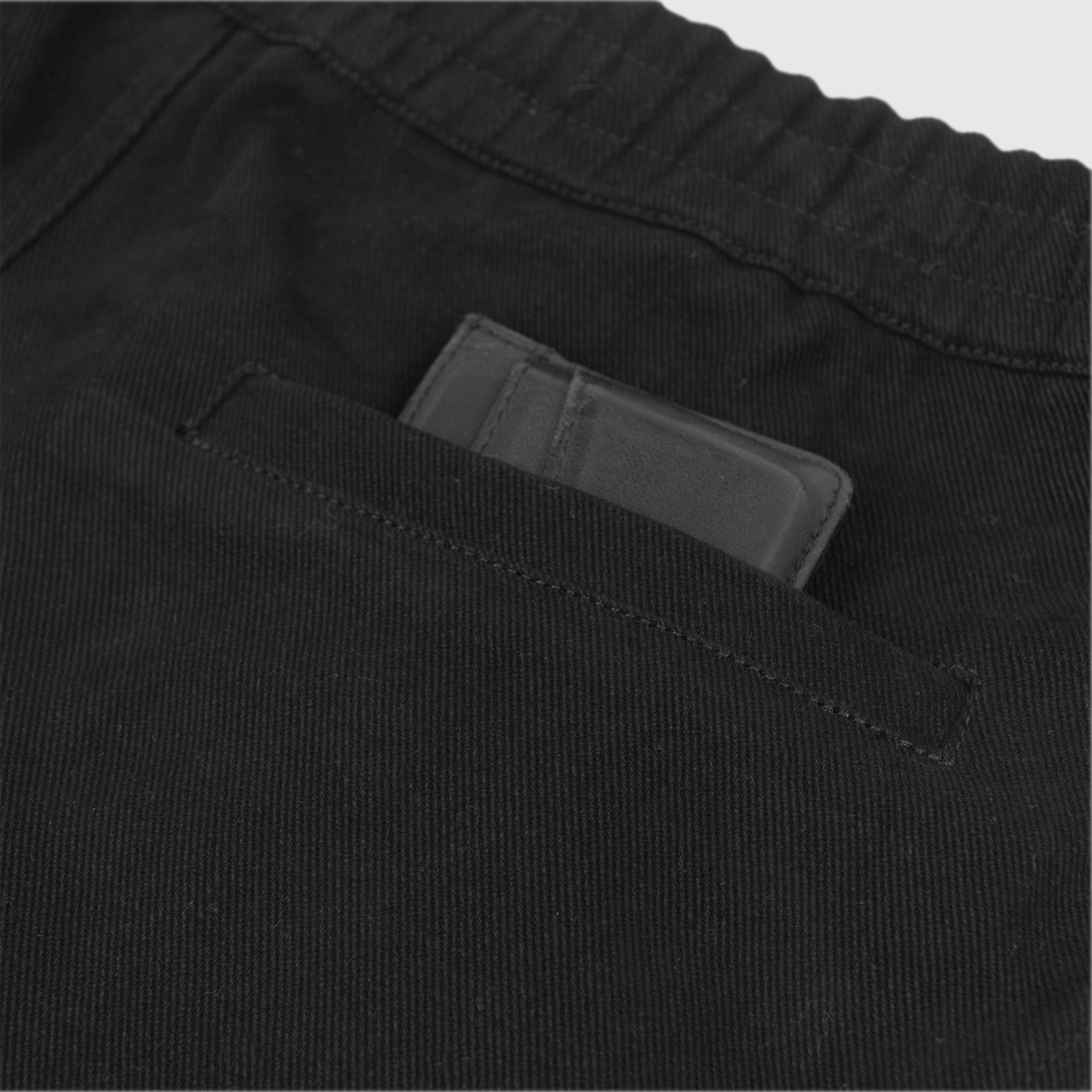 Double Pleats Shorts Black