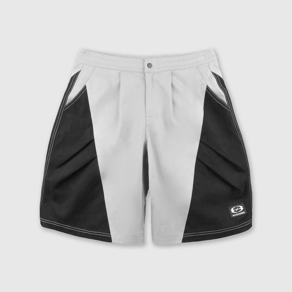Double Pleats Shorts Grey