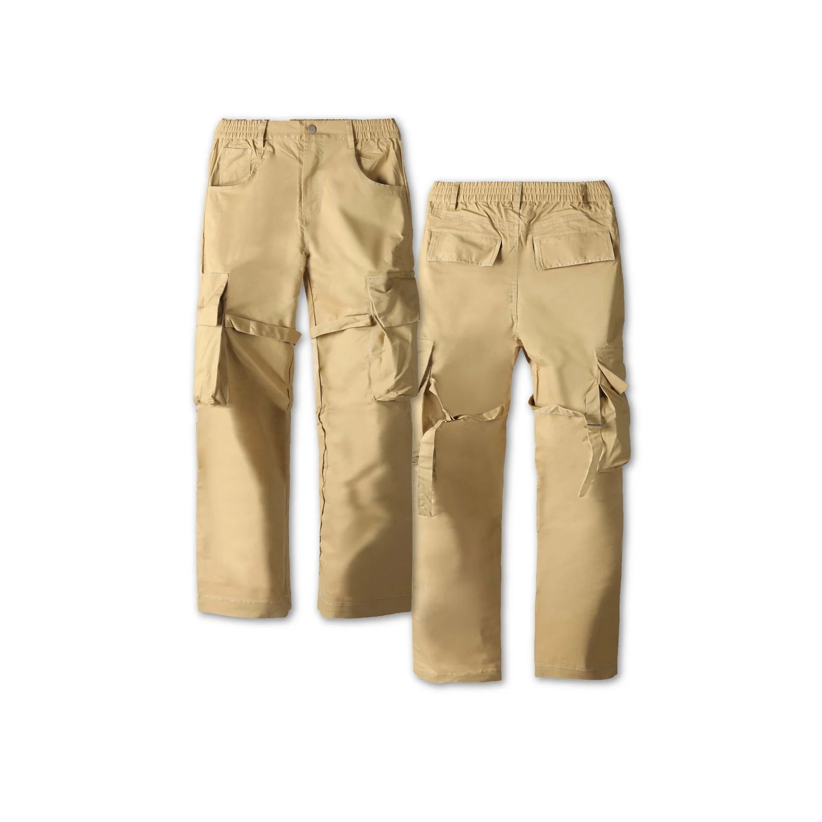 Patchwork Cargo Pants (Khaki)