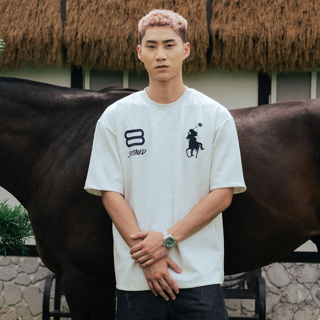 Dark Horse : Polo Tshirt Grey