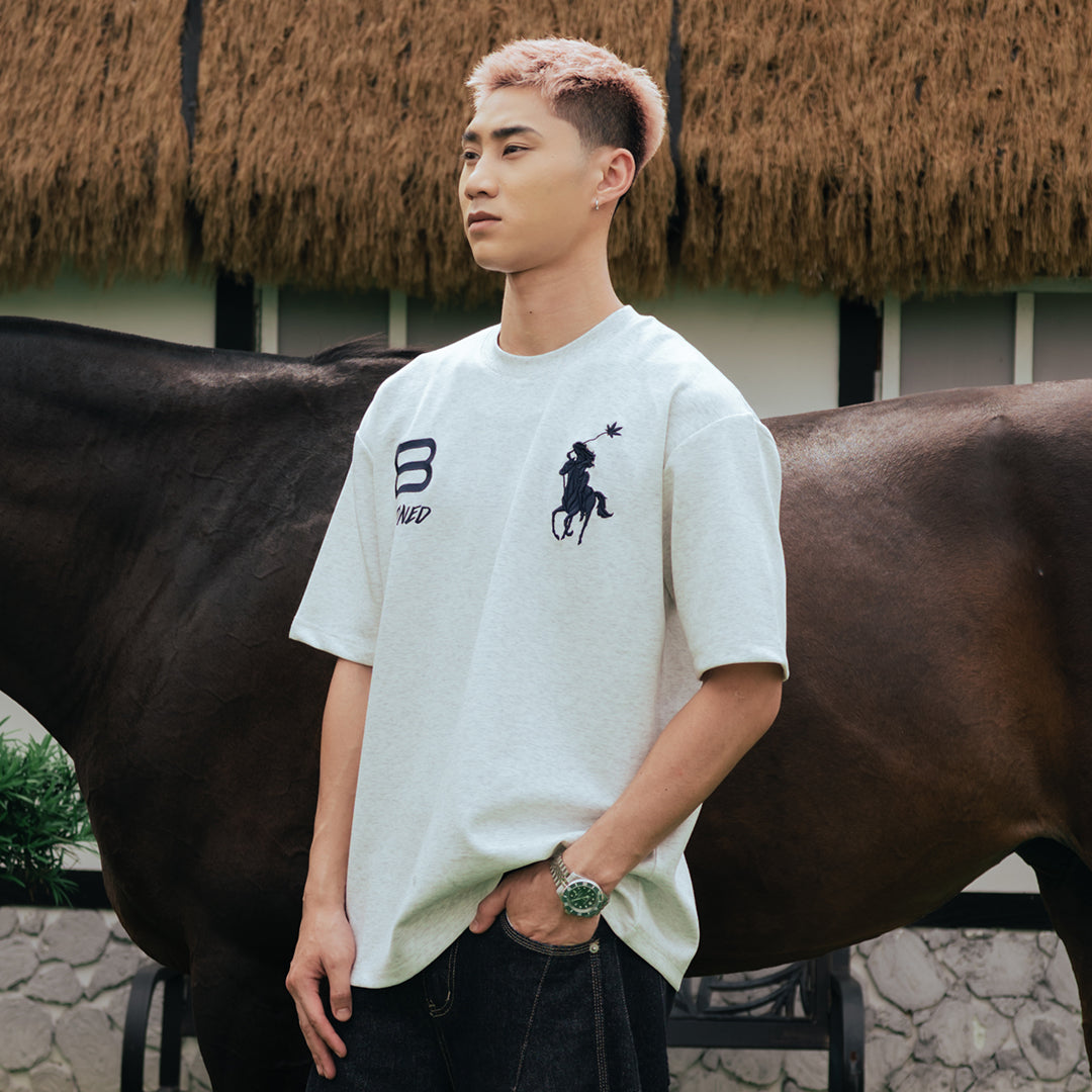 Dark Horse : Polo Tshirt Grey