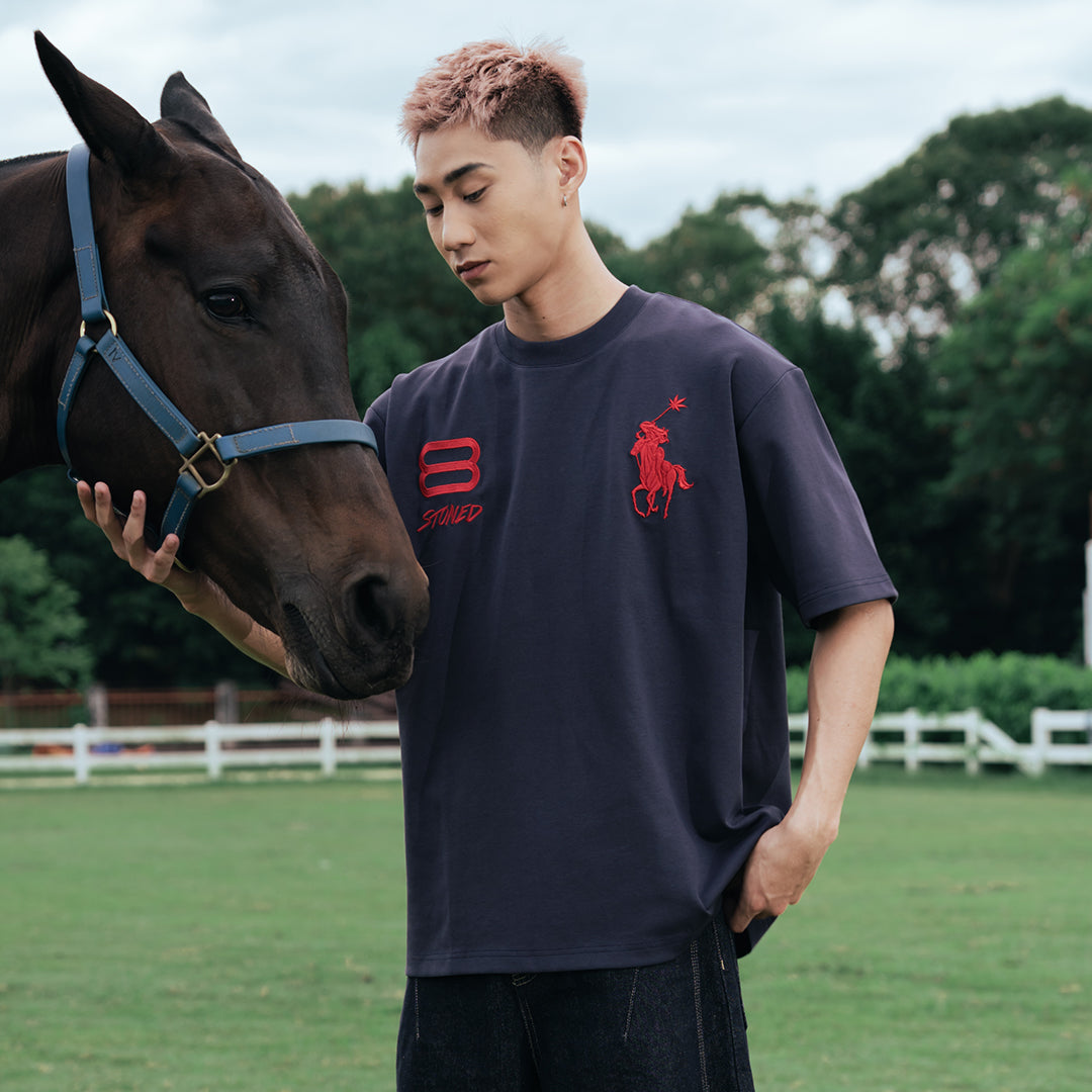 Dark Horse : Polo Tshirt Navy