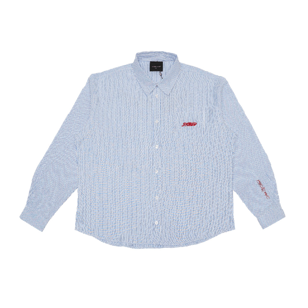 Blessed25 : Stripe L/S Shirt Blue