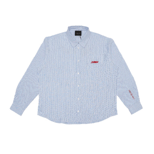 Blessed25 : Stripe L/S Shirt Blue