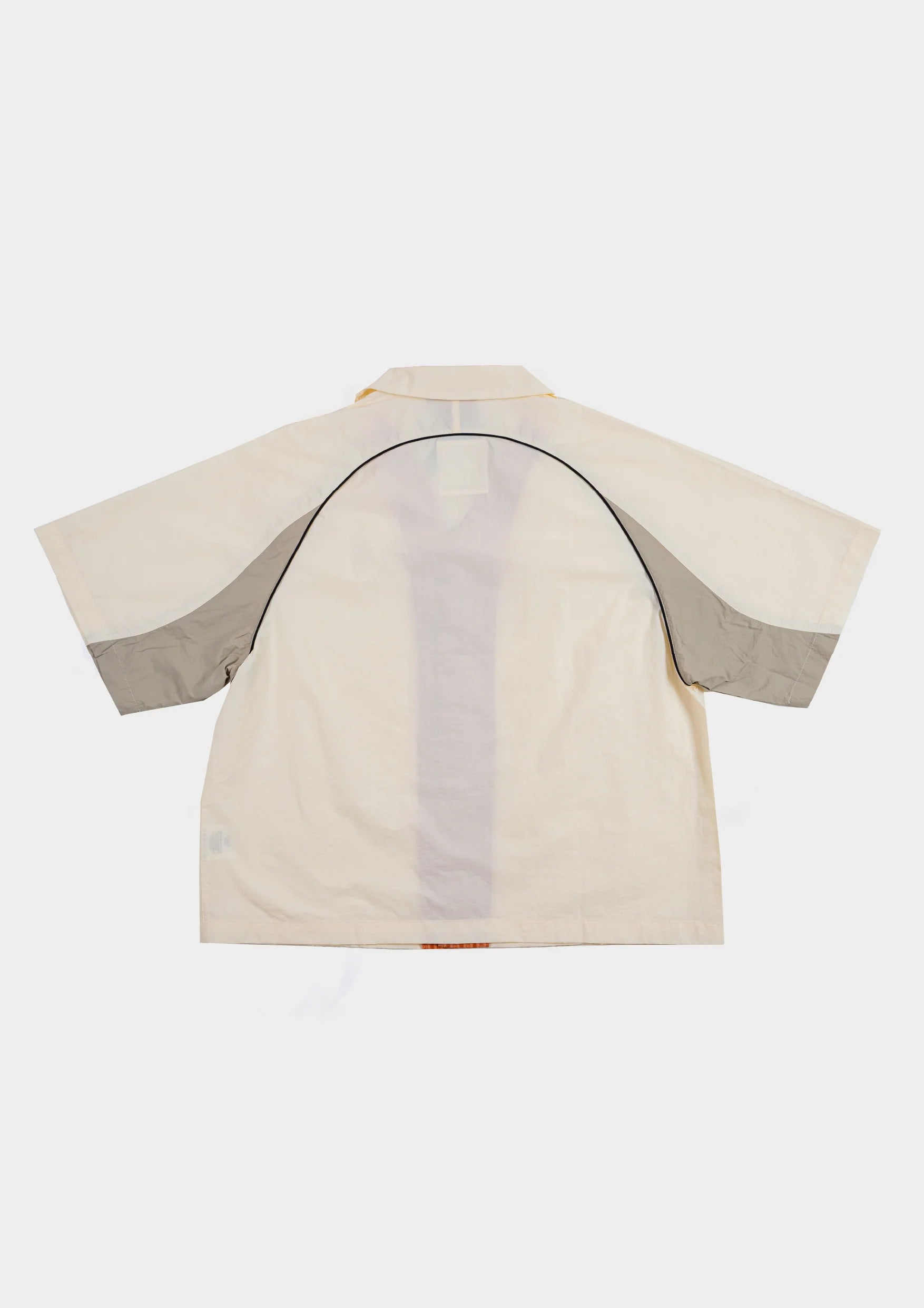 Papa Contrast Boxy Shirt Beige