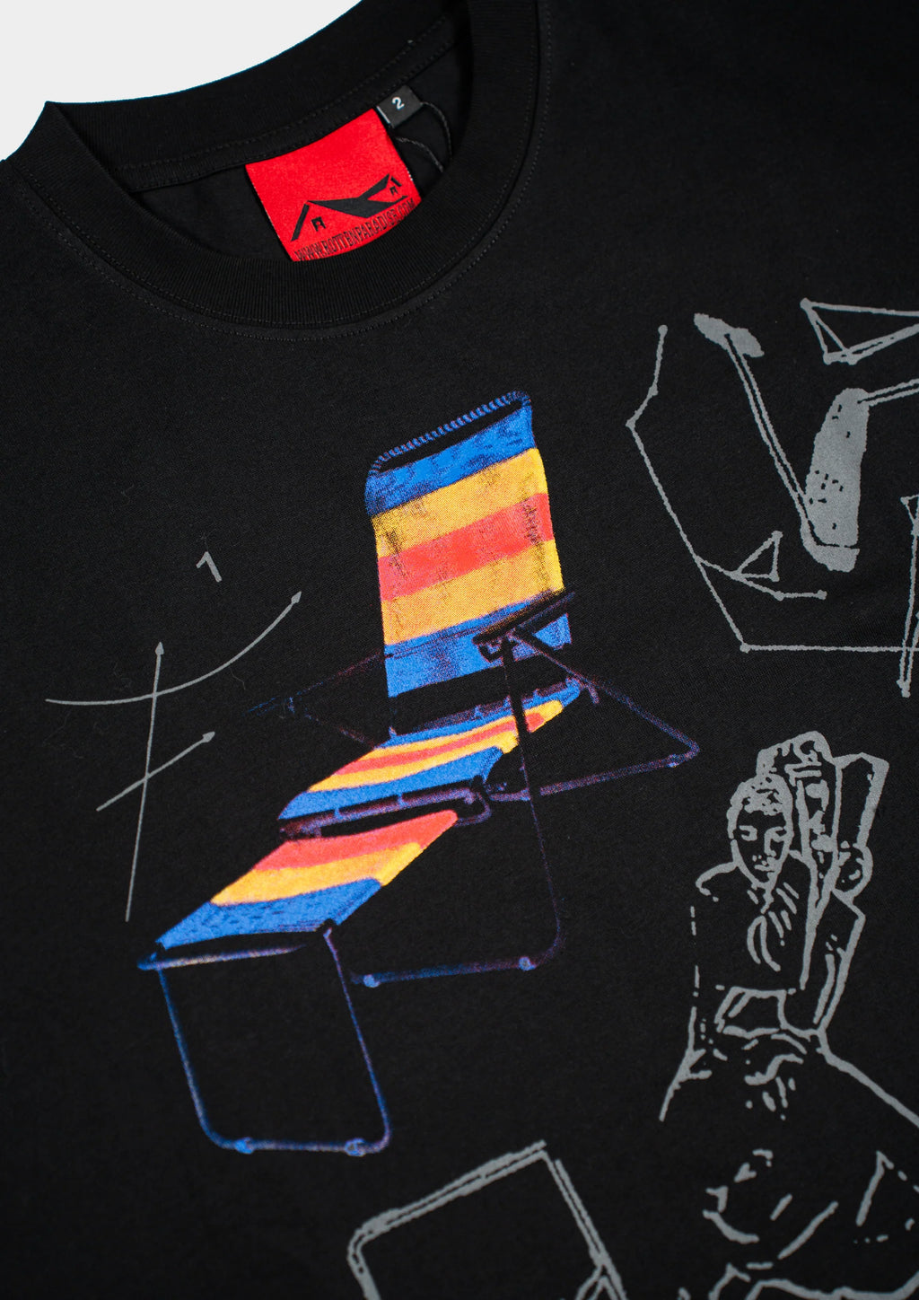 Lazy Chair Tee Black