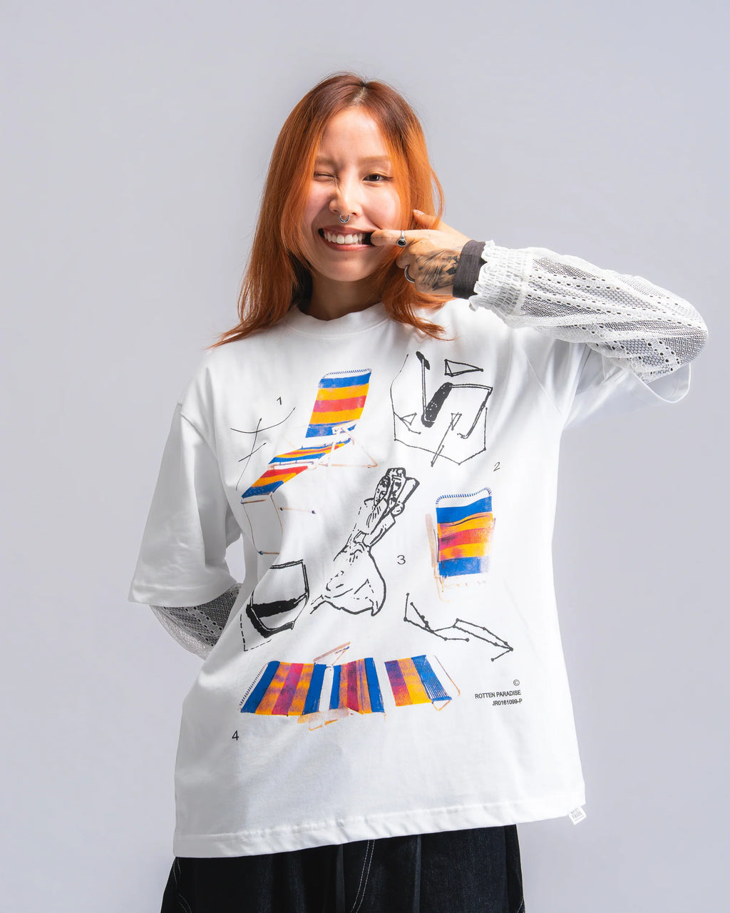 Lazy Chair Tee White