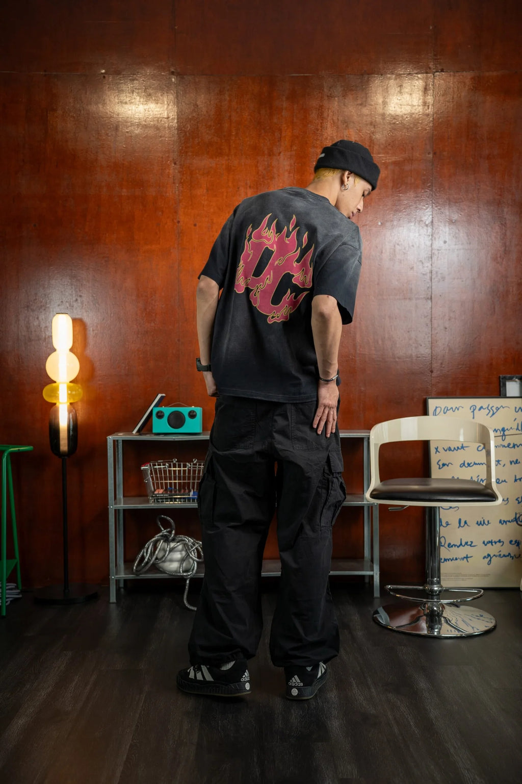 Parachute Cargo Pants (Black)