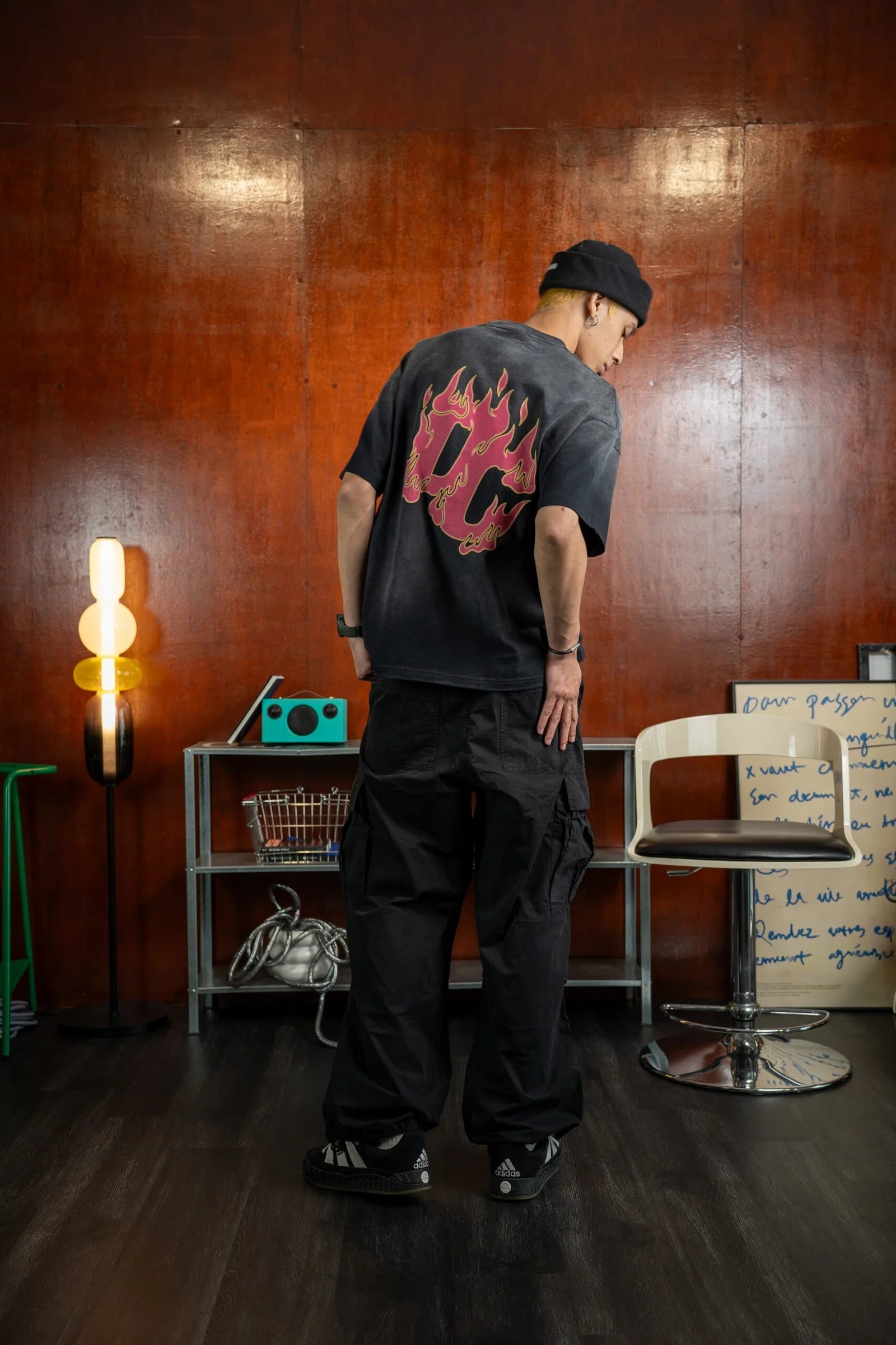 Parachute Cargo Pants (Black)