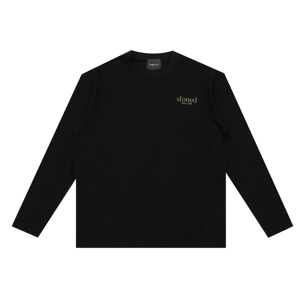 Originals V2 : Waffle L/S Tee Black