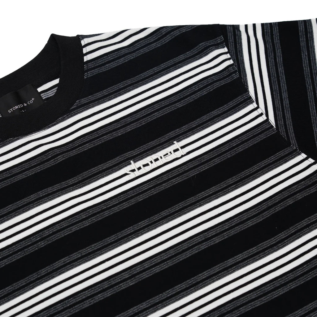 Originals V2 : Black Grey Stripe Tee
