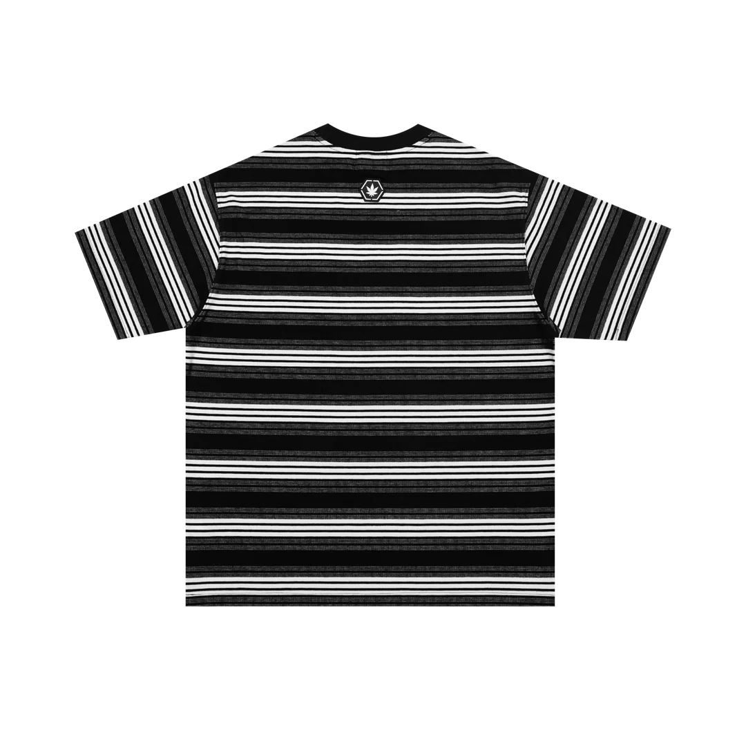 Originals V2 : Black Grey Stripe Tee