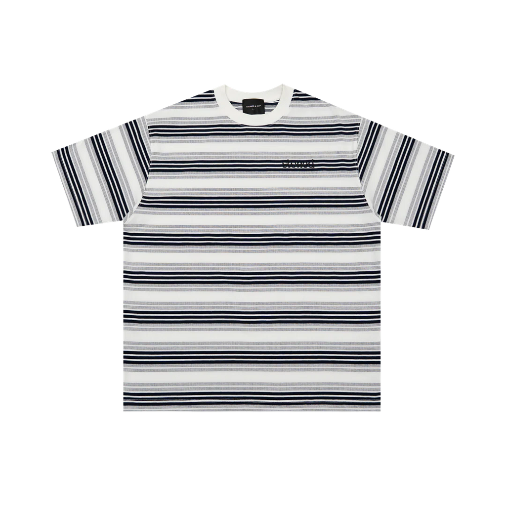 Originals V2 : White Grey Stripe Tee