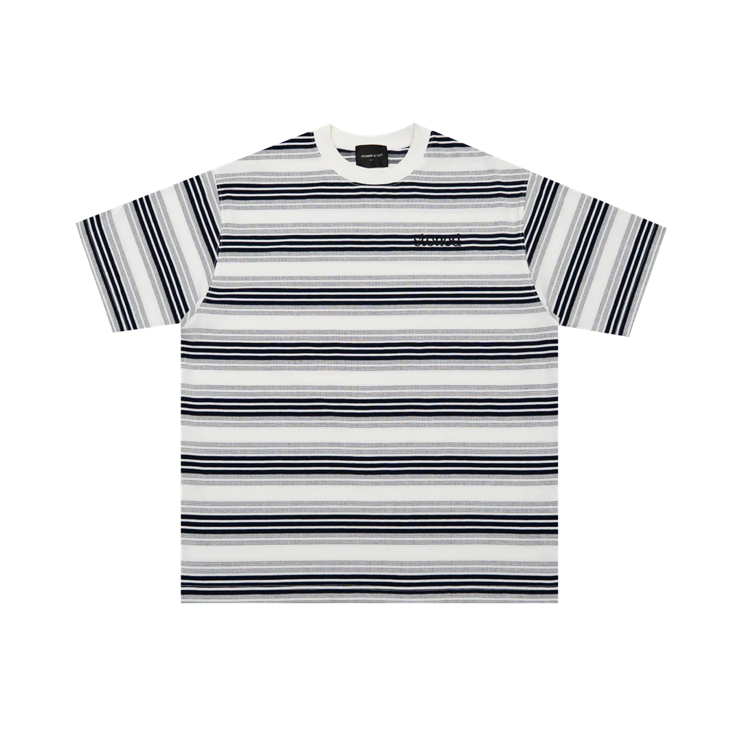 Originals V2 : White Grey Stripe Tee