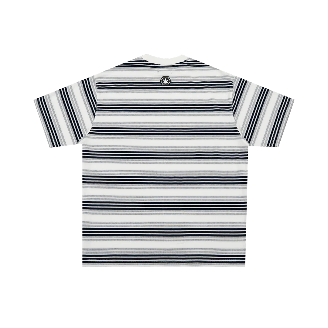 Originals V2 : White Grey Stripe Tee
