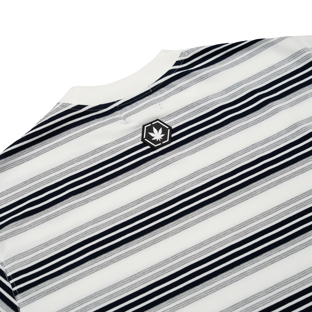 Originals V2 : White Grey Stripe Tee
