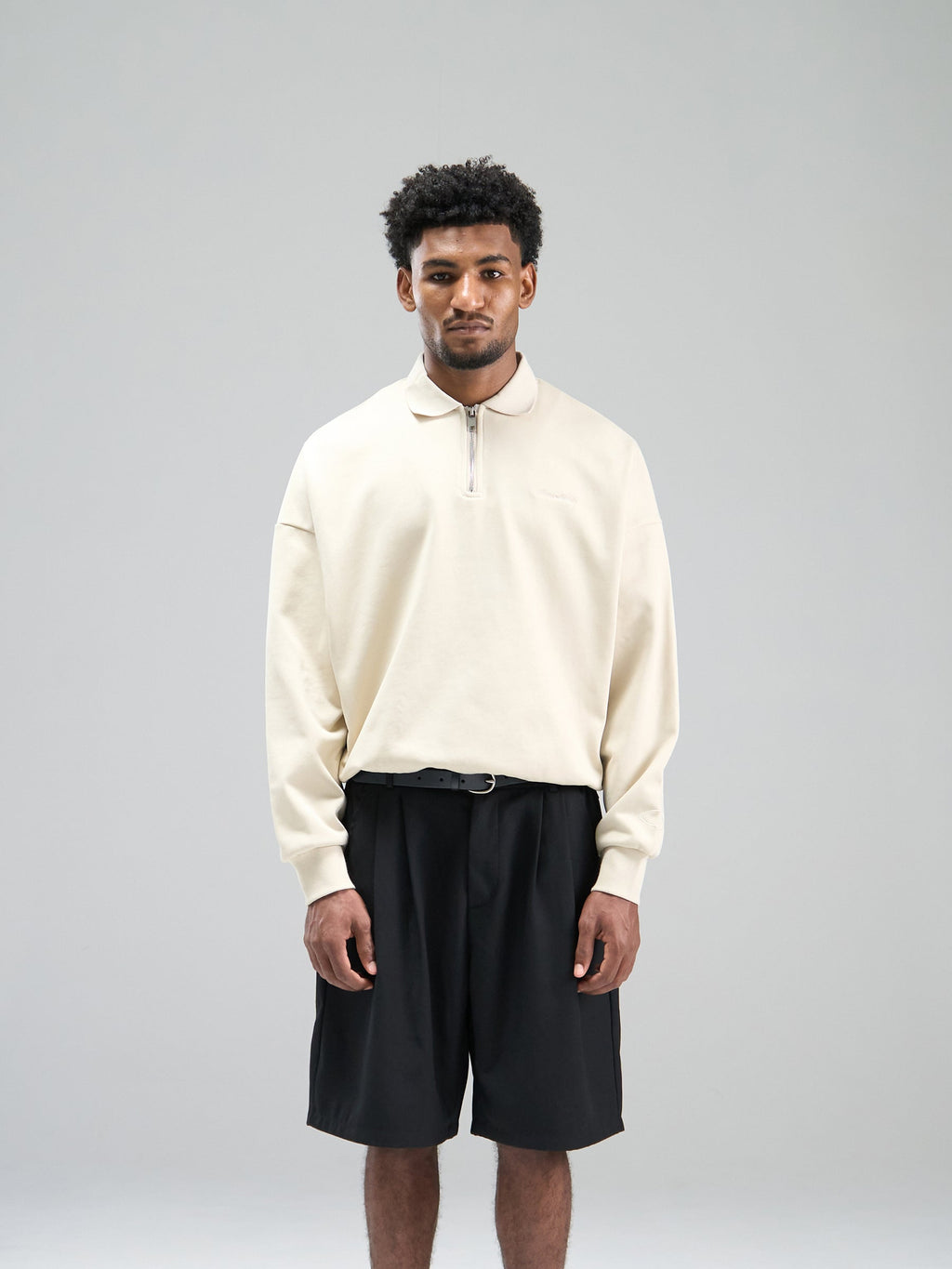 Structural Quarter Zip Long Sleeve - Khaki