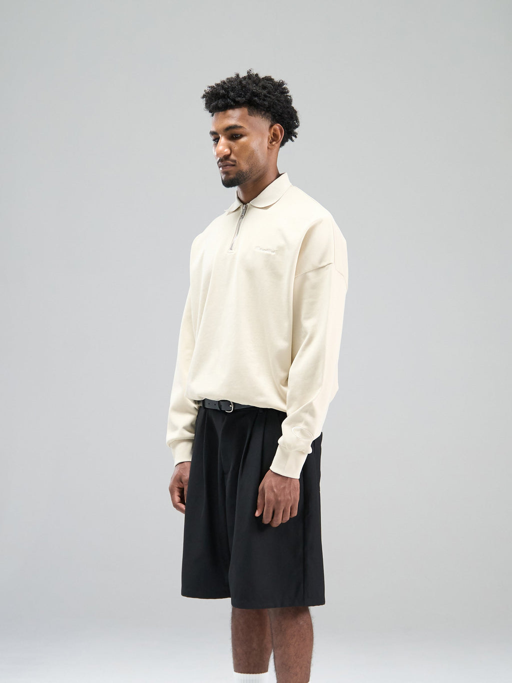 Structural Quarter Zip Long Sleeve - Khaki