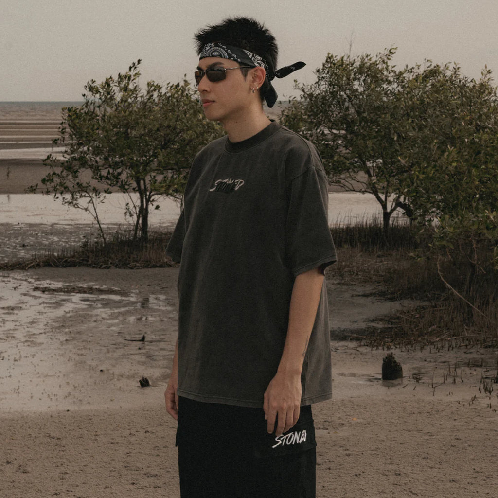 Void : Stamp Genetic Washed Tee Black