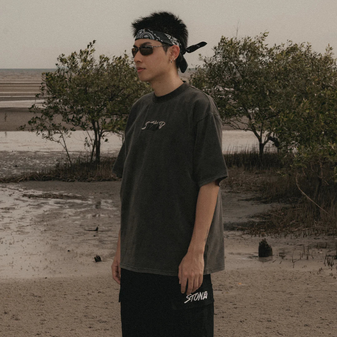 Void : Stamp Genetic Washed Tee Black