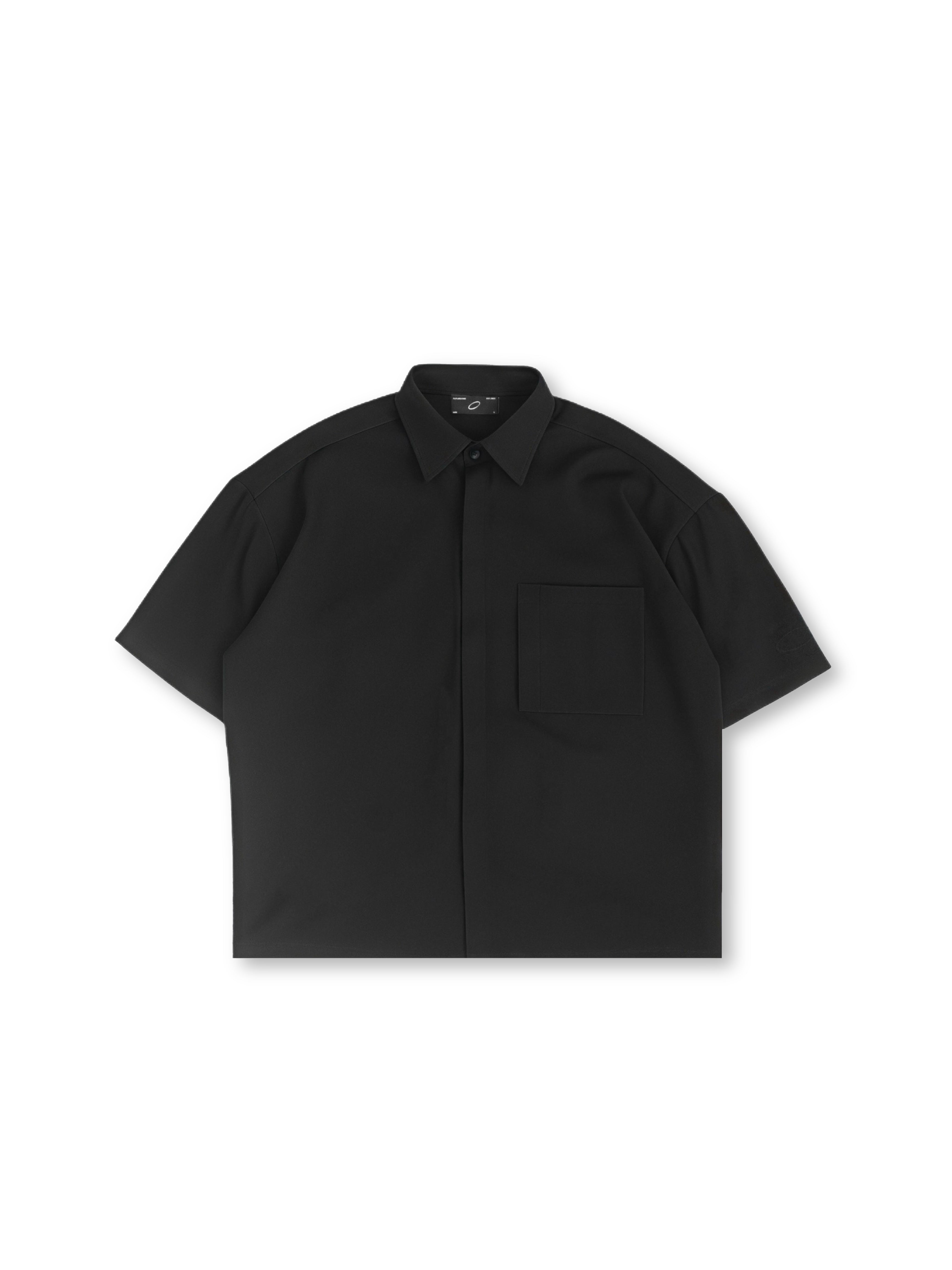 Structured Utility Shirt - Black