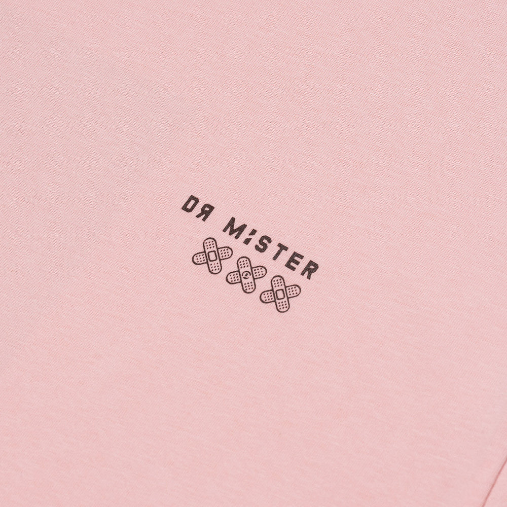 Tough Life Tee Beige Pink
