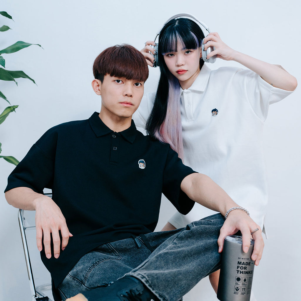 Patched Polo Tee