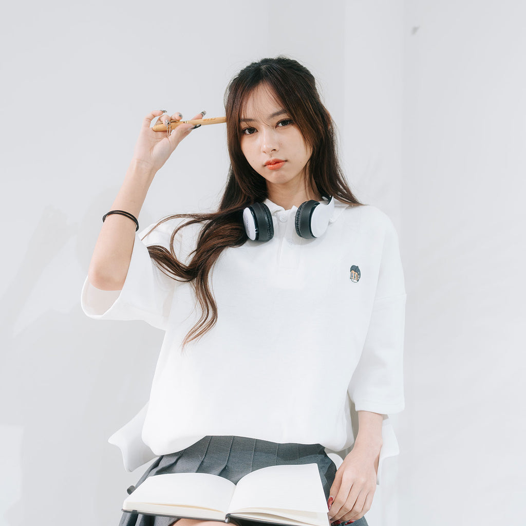 Patched Polo Tee