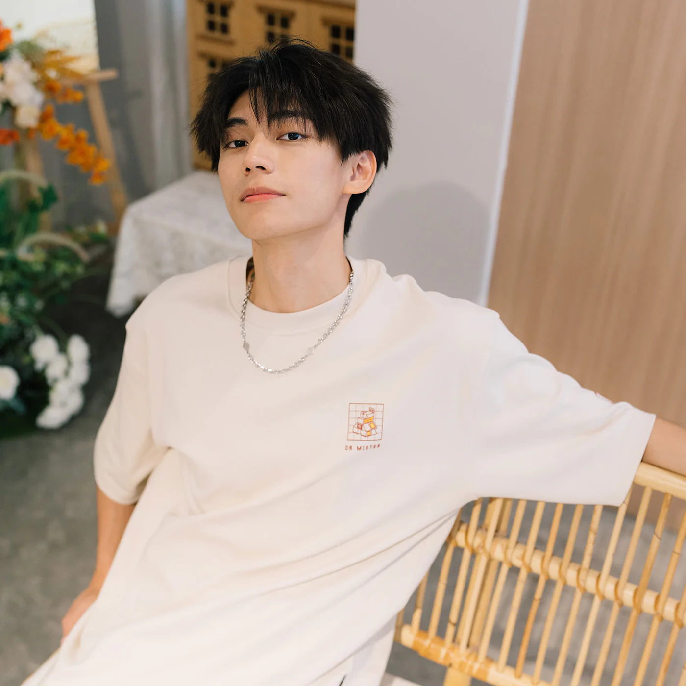 Twotone Dino Oversized Tee