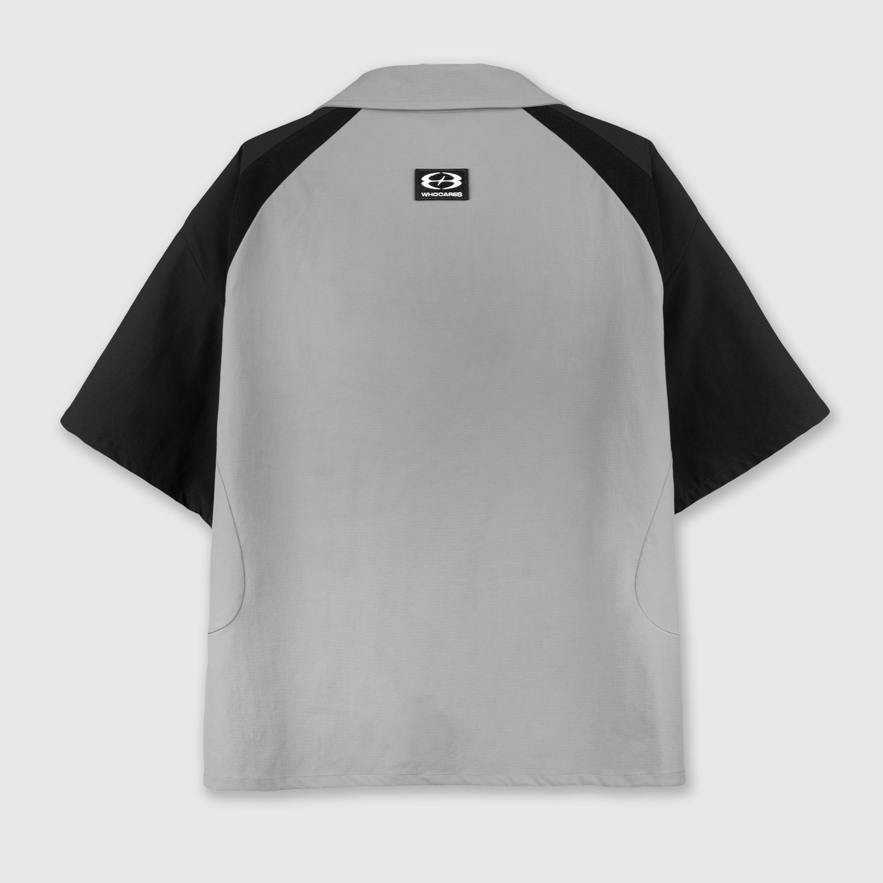 U8 Boxy Shirt Black Grey