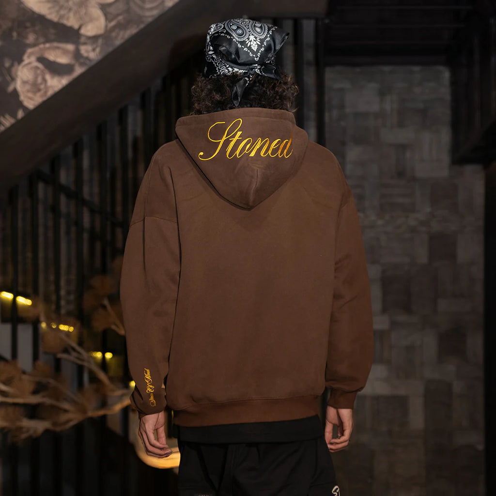Golden Jade : UIP Zip Up Hoodie Brown