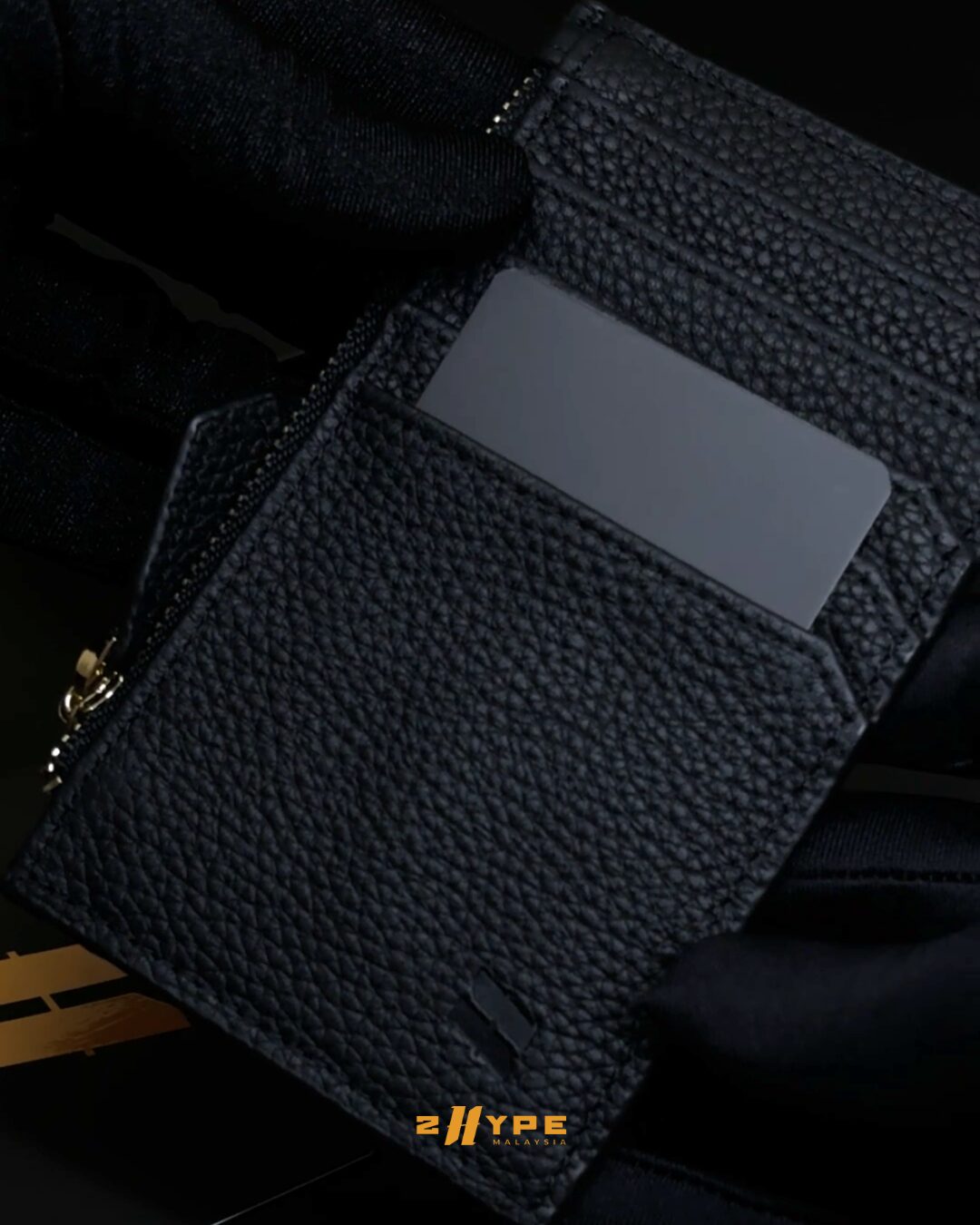 Matte Black Leather Cardholder