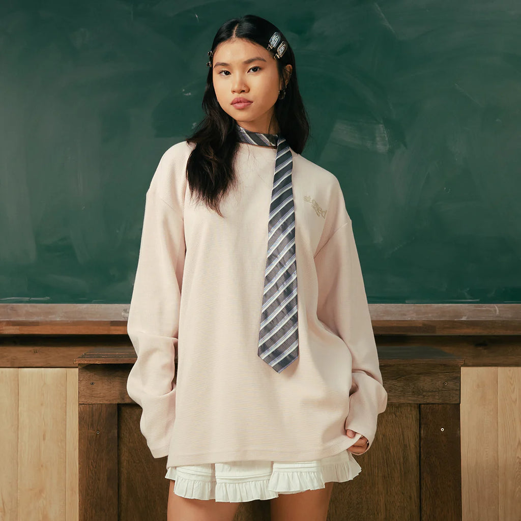 Originals V2 : Waffle L/S Tee Pink