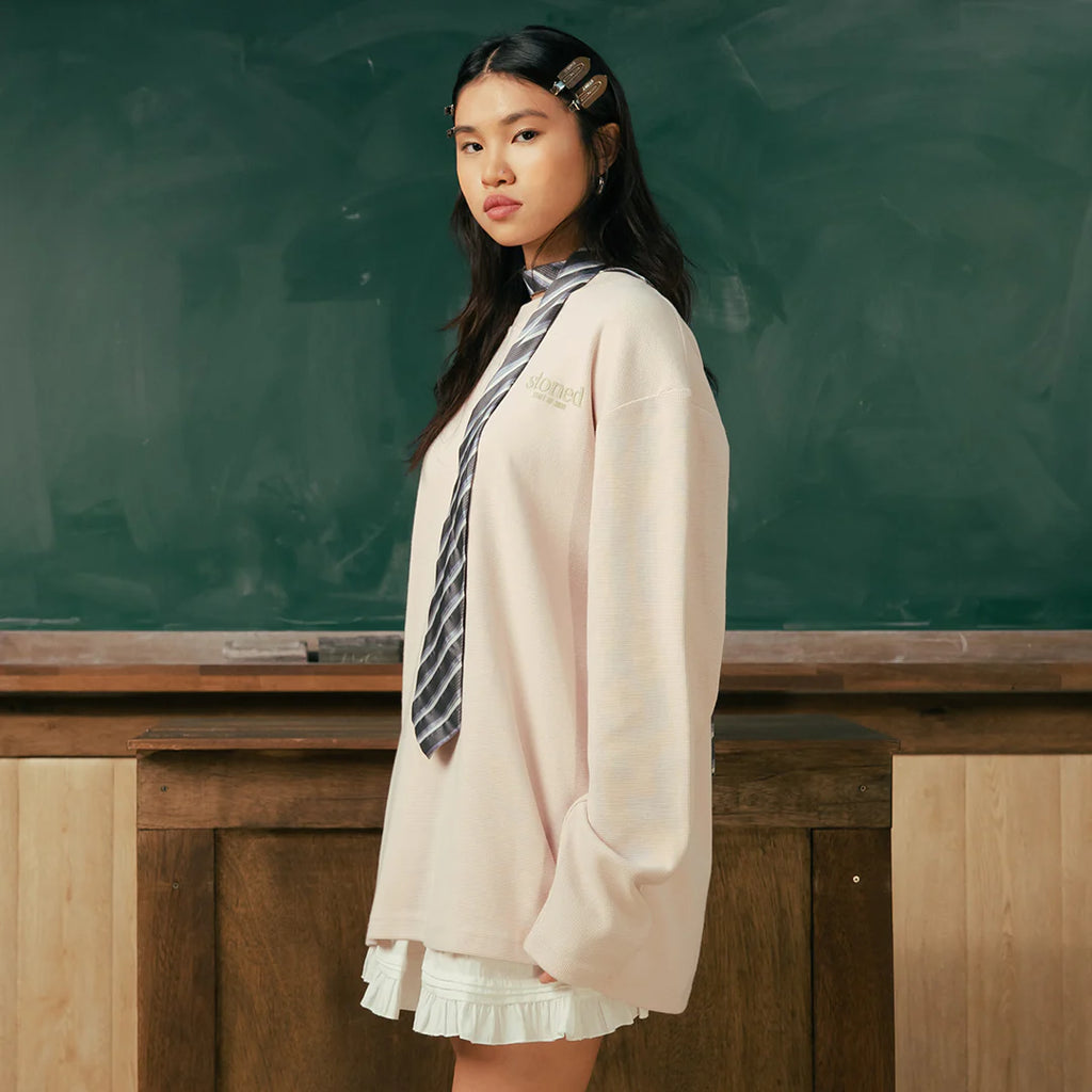 Originals V2 : Waffle L/S Tee Pink