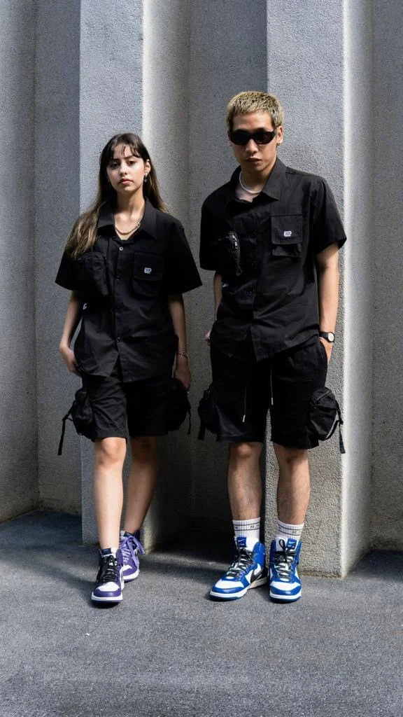3D Pockets Cargo Short (Black)